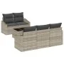 Conjunto de Sofá de Jardín de 6 Piezas con Cojines Gris Claro de Ratán | Foro24.es | Tu tienda online para hogar, jardín y más Foro24.es