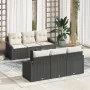 Sofás de Jardín de 7 Piezas con Cojines Negro Poliratán | Foro24.es | Tu tienda online para hogar, jardín y más Foro24.es