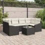 Conjunto de Sofá de Jardín de 7 Piezas con Cojines Ratán Negro de Poliratán | Foro24.es | Tu tienda online para hogar, jardín y más Foro24.es