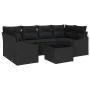 Conjunto de Sofás de Jardín 7 Piezas Negro Poliratán by , Outdoor sofas - Ref: Foro24-3346623, Price: 462,53 €, Discount: %