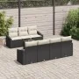 Conjunto de Sofá de Jardín de 8 Piezas con Cojines Ratán Negro | Foro24.es | Tu tienda online para hogar, jardín y más Foro24.es