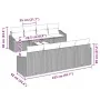 Set de Sofá de Jardín de 9 Piezas con Cojines Beige Ratan Sintético by , Outdoor sofas - Ref: Foro24-3346650, Price: 600,96 €...