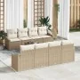 Juego de Sofás de Jardín de 9 Piezas con Cojines Beige Ratán Sintético | Foro24.es | Tu tienda online para hogar, jardín y más Foro24.es