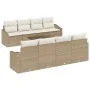 Juego de Sofás de Jardín de 9 Piezas con Cojines Beige Ratán Sintético | Foro24.es | Tu tienda online para hogar, jardín y más Foro24.es