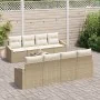 Juego de Sofás de Jardín de 9 Piezas con Cojines Beige Ratán Sintético | Foro24.es | Tu tienda online para hogar, jardín y más Foro24.es