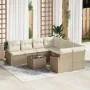 Conjunto de Sofás de Jardín de 9 Piezas con Cojines de Ratán Beige | Foro24.es | Tu tienda online para hogar, jardín y más Foro24.es