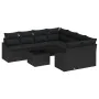 Juego de Sofá de Jardín Conjunto de 9 Negro Ratán von , Outdoor-Sofas - Ref: Foro24-3346663, Preis: 579,14 €, Rabatt: %