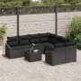 Juego de Sofá de Jardín Conjunto de 9 Negro Ratán von , Outdoor-Sofas - Ref: Foro24-3346663, Preis: 579,14 €, Rabatt: %