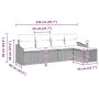 Conjunto de sofá de jardín de 5 piezas con cojines gris poliratán | Foro24.es | Tu tienda online para hogar, jardín y más Foro24.es