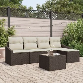 Conjunto de Sofá de Jardín de 5 Piezas con