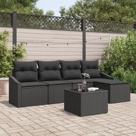 Conjunto de Sofás de Jardín Set de 6 Negro by , Outdoor sofas - Ref: Foro24-3346693, Price: 354,57 €, Discount: %