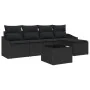 Conjunto de Sofás de Jardín Set de 6 Negro by , Outdoor sofas - Ref: Foro24-3346693, Price: 354,57 €, Discount: %