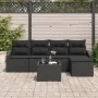Conjunto de Sofás de Jardín Set de 6 Negro by , Outdoor sofas - Ref: Foro24-3346693, Price: 354,57 €, Discount: %
