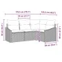 Conjunto de Sofás de Jardín de 4 Piezas con Cojines Beige de Ratán Poli by , Outdoor sofas - Ref: Foro24-3346700, Price: 289,...