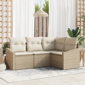 Conjunto de Sofá de Jardín de 4 Piezas con