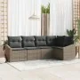 Set de Sofá de Jardín de 5 Piezas con Cojines en Gris de Ratán Sintético | Foro24.es | Tu tienda online para hogar, jardín y más Foro24.es