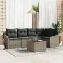 Conjunto de Sofá de Jardín de 5 Piezas con Cojines Negro de Poliratán | Foro24.es | Tu tienda online para hogar, jardín y más Foro24.es
