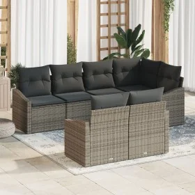 Conjunto de Sofá de Jardín de 7 piezas con