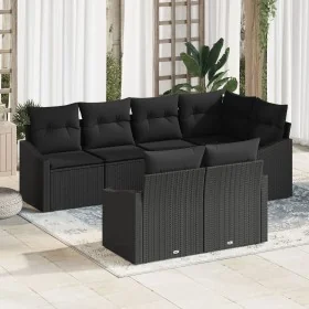 Set de Sofás de Jardín de 7 Piezas con Cojines