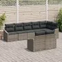 Conjunto de Sofás de Jardín Juego de 8 Gris Oscuro y Marrón | Foro24.es | Tu tienda online para hogar, jardín y más Foro24.es