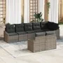 Conjunto de Sofás de Jardín Juego de 8 Gris Oscuro y Marrón | Foro24.es | Tu tienda online para hogar, jardín y más Foro24.es
