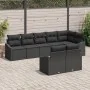 Conjunto de Sofás de Jardín Conjunto de 8 Negro Ratán | Foro24.es | Tu tienda online para hogar, jardín y más Foro24.es