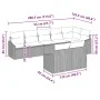 Conjunto de Sofás de Jardín Conjunto de 8 Negro Ratán | Foro24.es | Tu tienda online para hogar, jardín y más Foro24.es