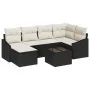 Juego de Sofá de Jardín de 6 Piezas con Cojines de Ratán Poliratán Marrón von , Outdoor-Sofas - Ref: Foro24-3346797, Preis: 4...