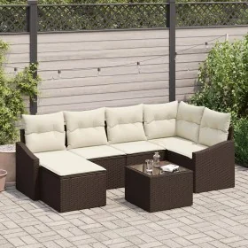 Conjunto de sofá de jardín de 6 piezas con