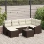 Conjunto de sofá de jardín de 6 piezas con cojines Grises de poliratán | Foro24.es | Tu tienda online para hogar, jardín y más Foro24.es