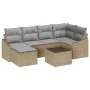 Conjunto de sofá de jardín de 7 piezas con cojines Ratán sintético negro by , Outdoor sofas - Ref: Foro24-3346800, Price: 438...