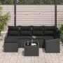 Juego de sofá de jardín de 7 piezas con cojines de Beige de Poliratán by , Outdoor sofas - Ref: Foro24-3346803, Price: 441,52...