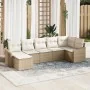 Juego de sofá de jardín de 7 piezas con cojines Beige Poliratán | Foro24.es | Tu tienda online para hogar, jardín y más Foro24.es