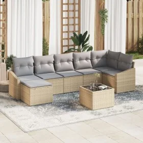 Conjunto de sofá de jardín de 8 piezas con cojines de ratán negro by , Outdoor sofas - Ref: Foro24-3346820, Price: 493,68 €, ...