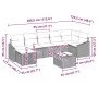 Conjunto de sofá de jardín de 8 piezas con cojines de ratán negro by , Outdoor sofas - Ref: Foro24-3346820, Price: 493,68 €, ...
