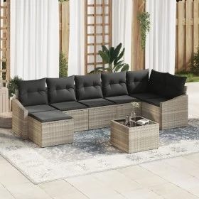 Conjunto de Sofá de Jardín de 8 Piezas con