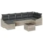 Conjunto de Sofá de Jardín de 8 Piezas con Cojines Gris Ratán Polietileno | Foro24.es | Tu tienda online para hogar, jardín y más Foro24.es