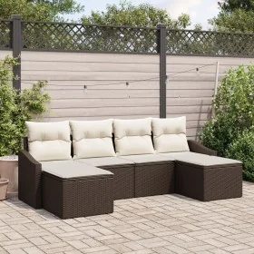 Conjunto de Sofá de Jardín de 6 Piezas con