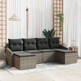 Conjunto de Sofá de Jardín de 6 Piezas con