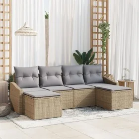 Conjunto de Sofá de Jardín de 6 Piezas con