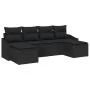 Conjunto de Sofá de Jardín Set de 6 Negro Poliratán by , Outdoor sofas - Ref: Foro24-3346833, Price: 345,19 €, Discount: %