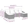 Conjunto de Sofá de Jardín Set de 6 Negro Poliratán by , Outdoor sofas - Ref: Foro24-3346833, Price: 345,19 €, Discount: %