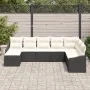Conjunto de Sofá de Jardín de 8 Piezas con Cojines de Ratán Negro | Foro24.es | Tu tienda online para hogar, jardín y más Foro24.es