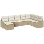 Conjunto de Sofá de Jardín de 8 Piezas con Cojines Beige Poliratán | Foro24.es | Tu tienda online para hogar, jardín y más Foro24.es