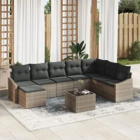 Conjunto de Sofá de Jardín de 8 Piezas con