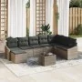 Conjunto de Sofá de Jardín de 8 Piezas con Cojines Ratán Sintético Negro | Foro24.es | Tu tienda online para hogar, jardín y más Foro24.es