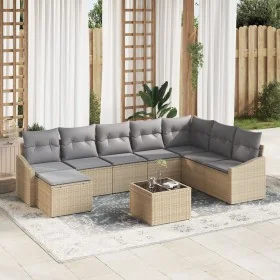 Conjunto de sofá de jardín de 9 piezas con cojines ratán sintético negro von , Outdoor-Sofas - Ref: Foro24-3346850, Preis: 55...