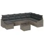 Conjunto de Sofá de Jardín de 8 Piezas con Cojines Ratán Sintético Negro | Foro24.es | Tu tienda online para hogar, jardín y más Foro24.es