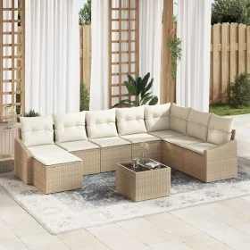 Conjunto de Sofá de Jardín de 9 Piezas con