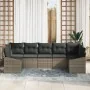 Set de sofá de jardín de 7 piezas con cojines Gris Poliratán | Foro24.es | Tu tienda online para hogar, jardín y más Foro24.es